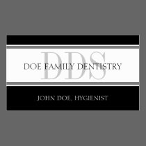 Dental Office Stripes DDS - Available Letterhead - business cards