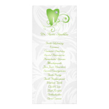 Dental Service Menu Brochure Lime Diamond Tooth Full Color Rack Card