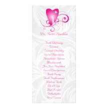 Dental Service Menu Brochure Pink Diamond Tooth Customized Rack Card