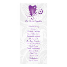 Dental Service Menu Brochure Purple Diamond Tooth Custom Rack Cards