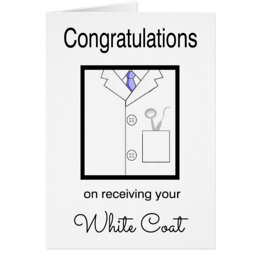 Dental White Coat Congratulations Card Zazzle