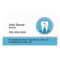 Dentist and dental business or profile card business card