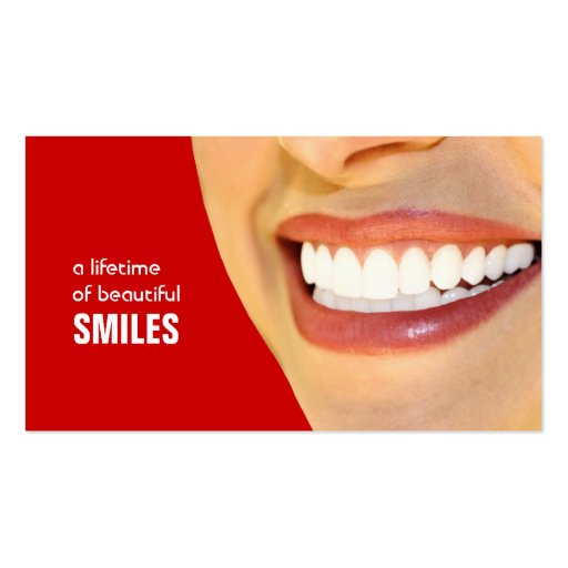 Dentist Business Cards- Color changeable (front side)