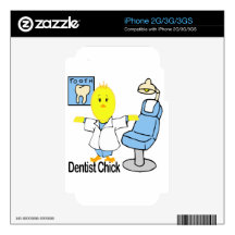 Dentist Chick Decals For iPhone 3G
