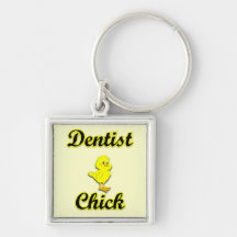 Dentist Chick Key Chain