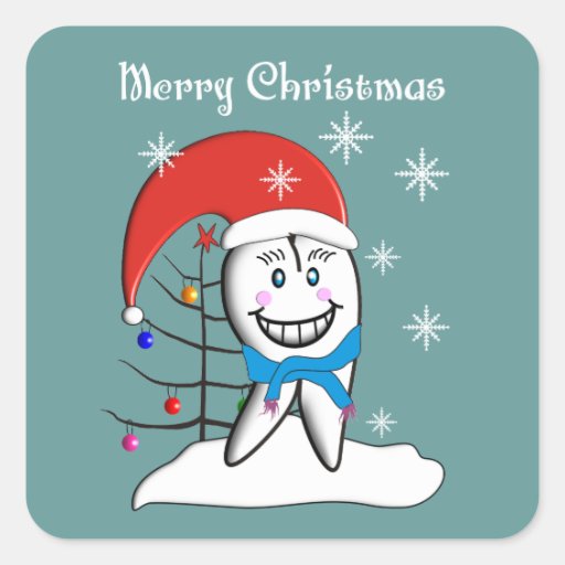 Dentist Christmas Cards and Gifts Stickers Zazzle