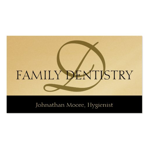 Dentist DDS Dental Office Oral Surgeon Script Business Card