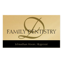 Dentist DDS Dental Office Oral Surgeon Script Business Card