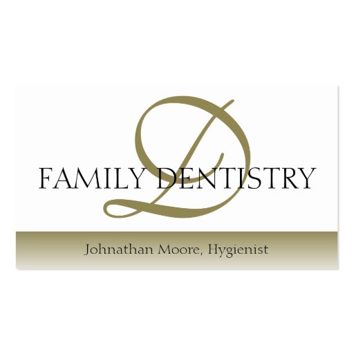Dentist DDS Dental Office Oral Surgeon Script Business Card Templates
