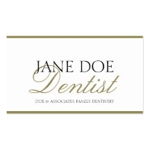 Dentist DDS Family Dentistry -Available Letterhead Business Card