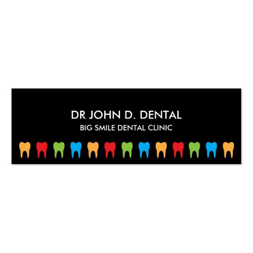 Dentist, dental business or profile card business card