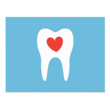 Dentist dental clinic appointment reminder, blue post cards
