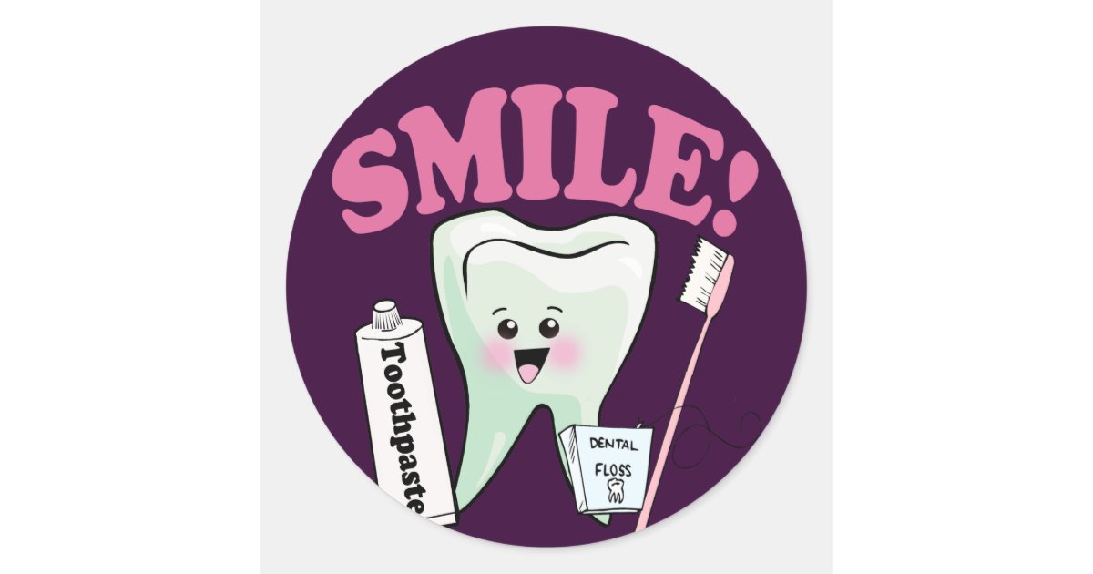 Dentist Dental Hygienist Classic Round Sticker | Zazzle