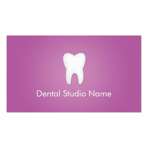 Dentist/Dental Studio Business Cards in Purple