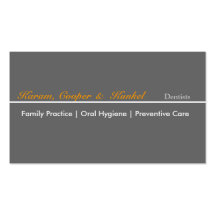 Dentist Design Neutral Plain Elegant Business Cards