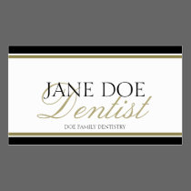 Dentist Gold Script -Available Letterhead - business cards