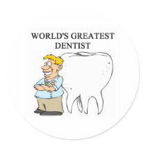 DENTIST joke stickers