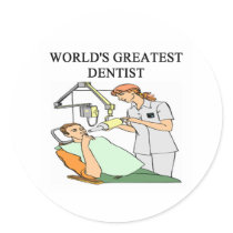 DENTIST joke stickers