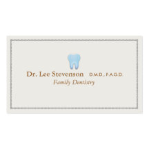 Dentist Office DDS Appointment Business Card