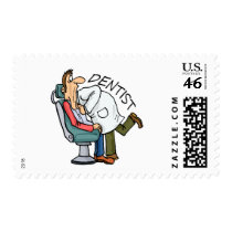 Dentist Open Wide Stamp