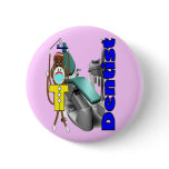 Dentist Sock Monkey--Adorable Pin