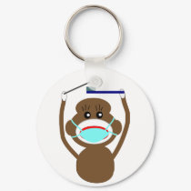 Dentist Sock Monkey Shirts and Gifts--Adorable keychains by gailg1957 Dentist Sock Monkey Shirts and Gifts--Adorable keychains