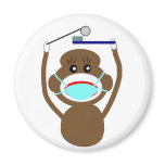 Dentist Sock Monkey Shirts and Gifts--Adorable magnets