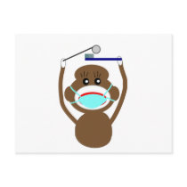 Dentist Sock Monkey Shirts and Gifts--Adorable postcards by gailg1957 Dentist Sock Monkey Shirts and Gifts--Adorable postcards