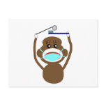 Dentist Sock Monkey Shirts and Gifts--Adorable postcards