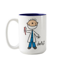 Dentist Stick Figure Mug by stick_figures Dentist Stick Figure Mug
