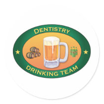 Dentistry Drinking Team stickers by busybrain Dentistry Drinking Team stickers
