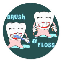 Dentists and dental hygienists humor sticker