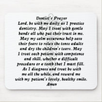 Dentist's Prayer Mousepad by Occupations Dentist's Prayer Mousepad