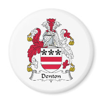 Denton Family Crest magnets by coatsofarms Denton Family Crest magnets