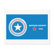 Denton Flag Postcard