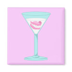 Dentures False Teeth Martini magnet
