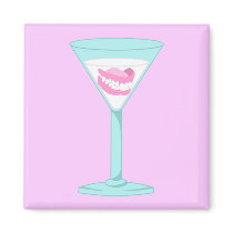 Dentures False Teeth Martini magnets by pounddesigns Dentures False Teeth Martini magnets