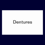 Dentures Label/ stickers