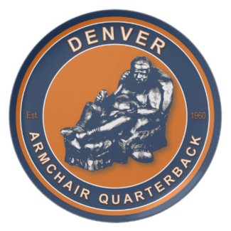 Denver Armchair Quarterback Plate