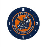 Denver Armchair Quarterback Wall Clock
