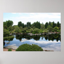 Denver Botanical Gardens pond Print