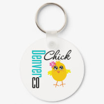 Denver CO Chick keychains by chicktshirts Denver CO Chick keychains