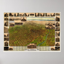 Denver, CO Panoramic Map - 1908 Posters