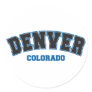 Denver Collegiate Round Stickers
