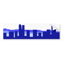 Denver Colorado - Blue bumper stickers