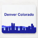 Denver Colorado - Blue mousepads