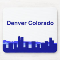 Denver Colorado - Blue mousepads