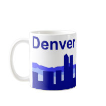 Denver Colorado - Blue mugs