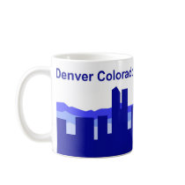 Denver Colorado - Blue mugs