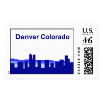 Denver Colorado - Blue postage by lonvig Denver Colorado - Blue postage